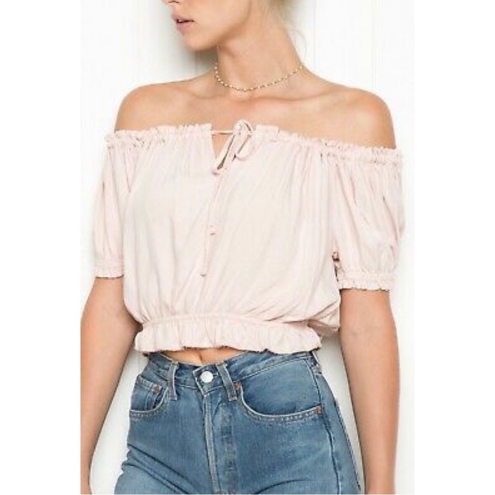 Brandy Melville Pink Ezra Top